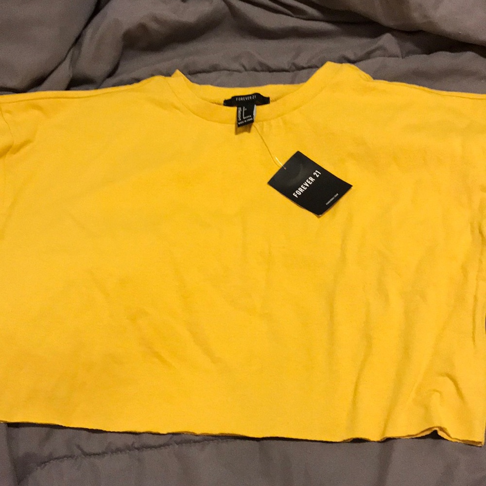 Mustard yellow Crop top